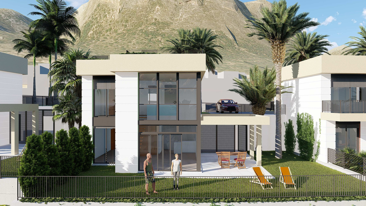 Villas de obra nueva en Polop
