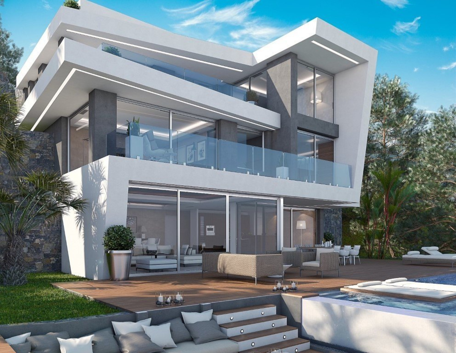 Nueva villa en primera l&iacute;nea del mar en Javea