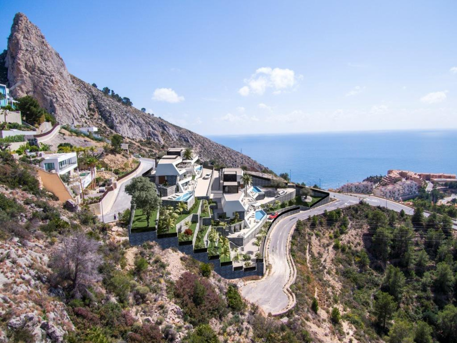 Villas nuevas con vistas espectaculares en Altea