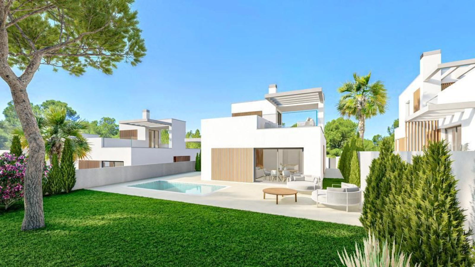 Villa en construcci&oacute;n en Sierra Cortina, Finestrat
