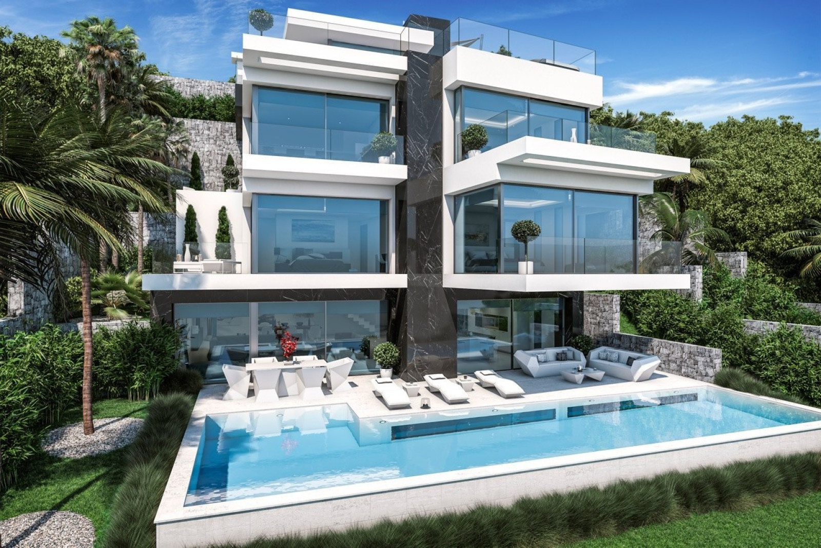 Espectacular villa en primera l&iacute;nea del mar