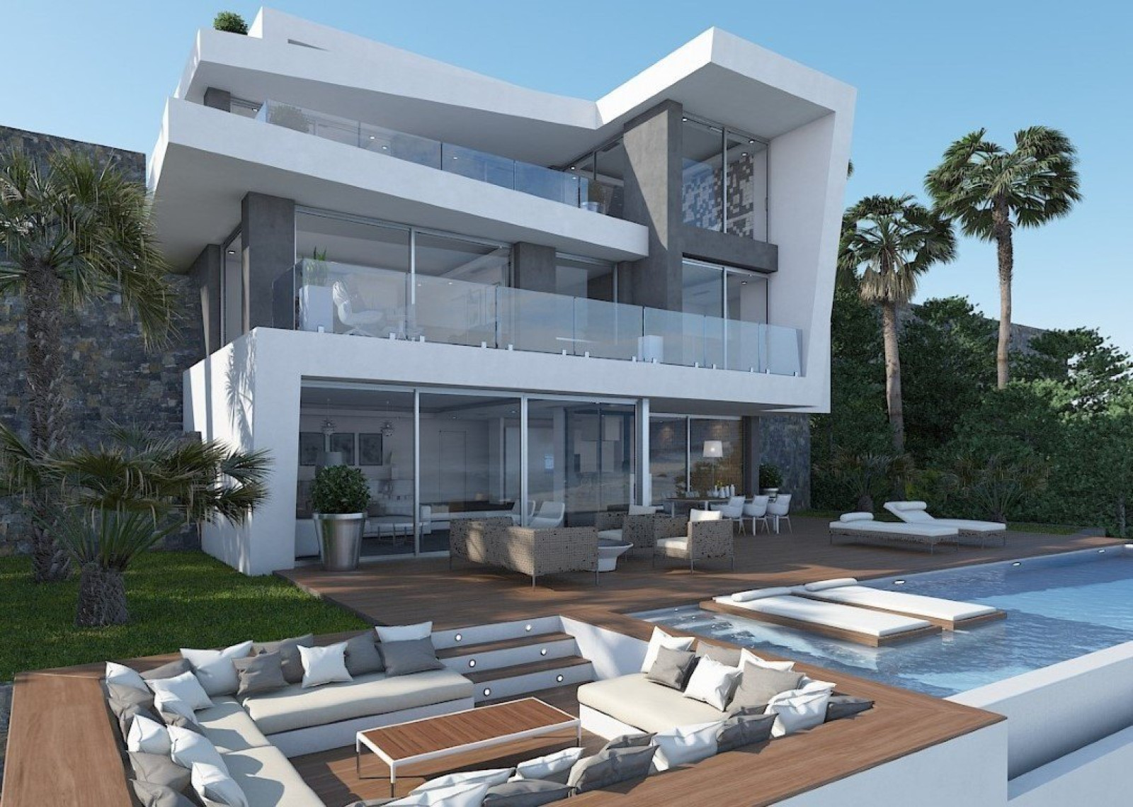 Nueva villa en primera l&iacute;nea del mar en Javea