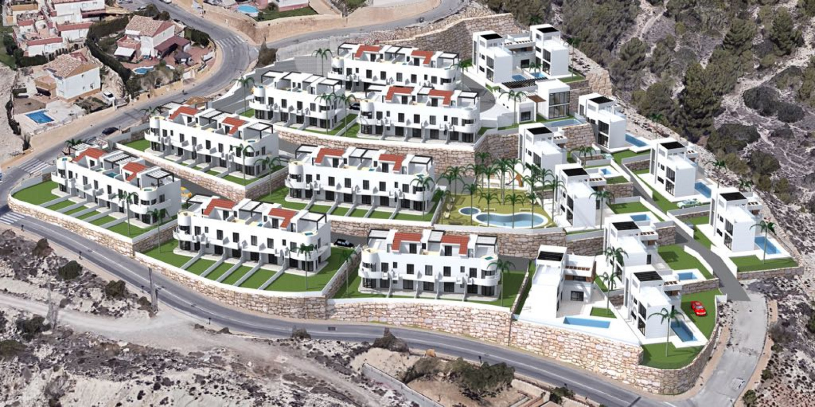 Villas con vistas al mar en Finestrat