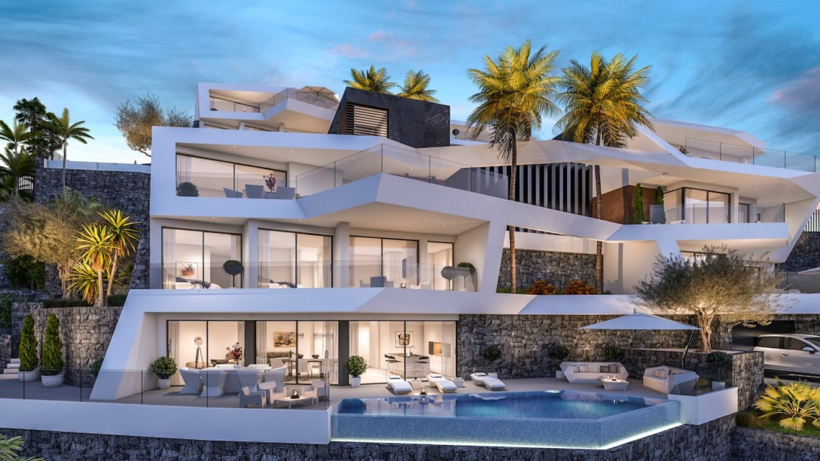 Villas nuevas con vistas espectaculares en Altea